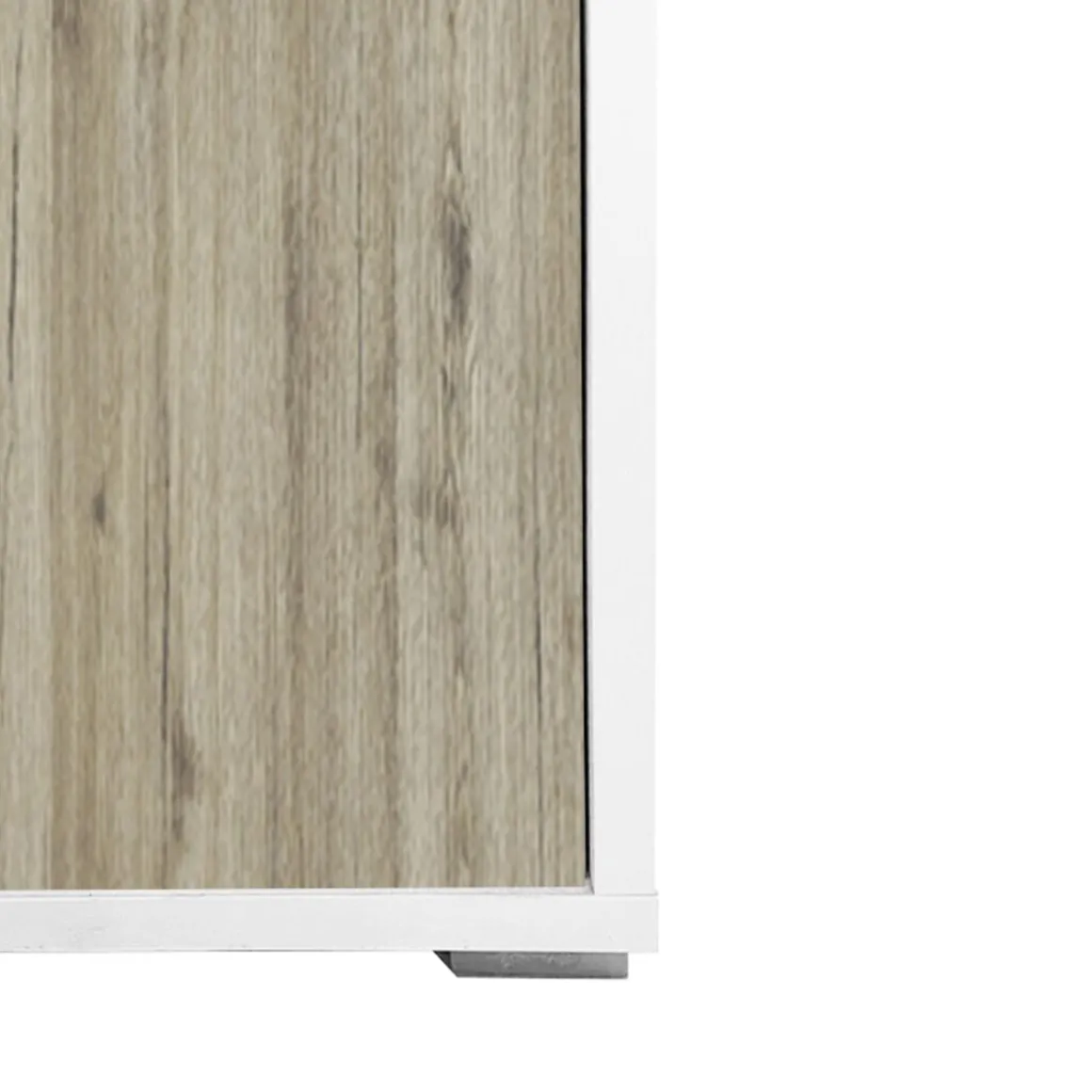CREDENZA BIANCO E ROVERE RUSTICO