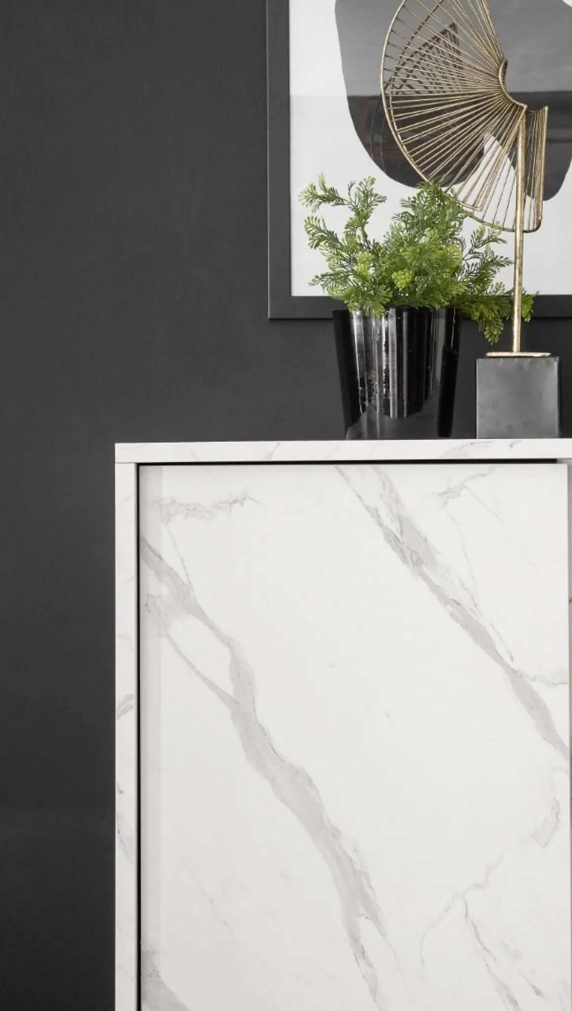 CREDENZA CARRARA EFFETTO MARMO BIANCO: vendita online CREDENZA CARRARA EFFETTO MARMO BIANCO in offerta