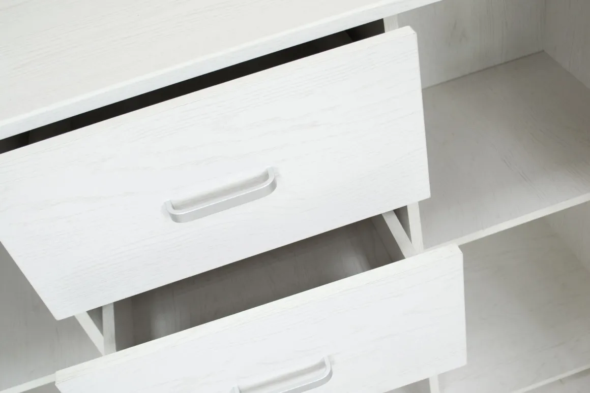 CREDENZA CM 120X40 H. 82,5 ROVERE SBIANCATO: vendita online CREDENZA CM 120X40 H. 82,5 ROVERE SBIANCATO in offerta