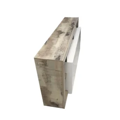 CREDENZA HAMBURG 4 ANTE BIANCO LUCIDO E PERO in vendita online