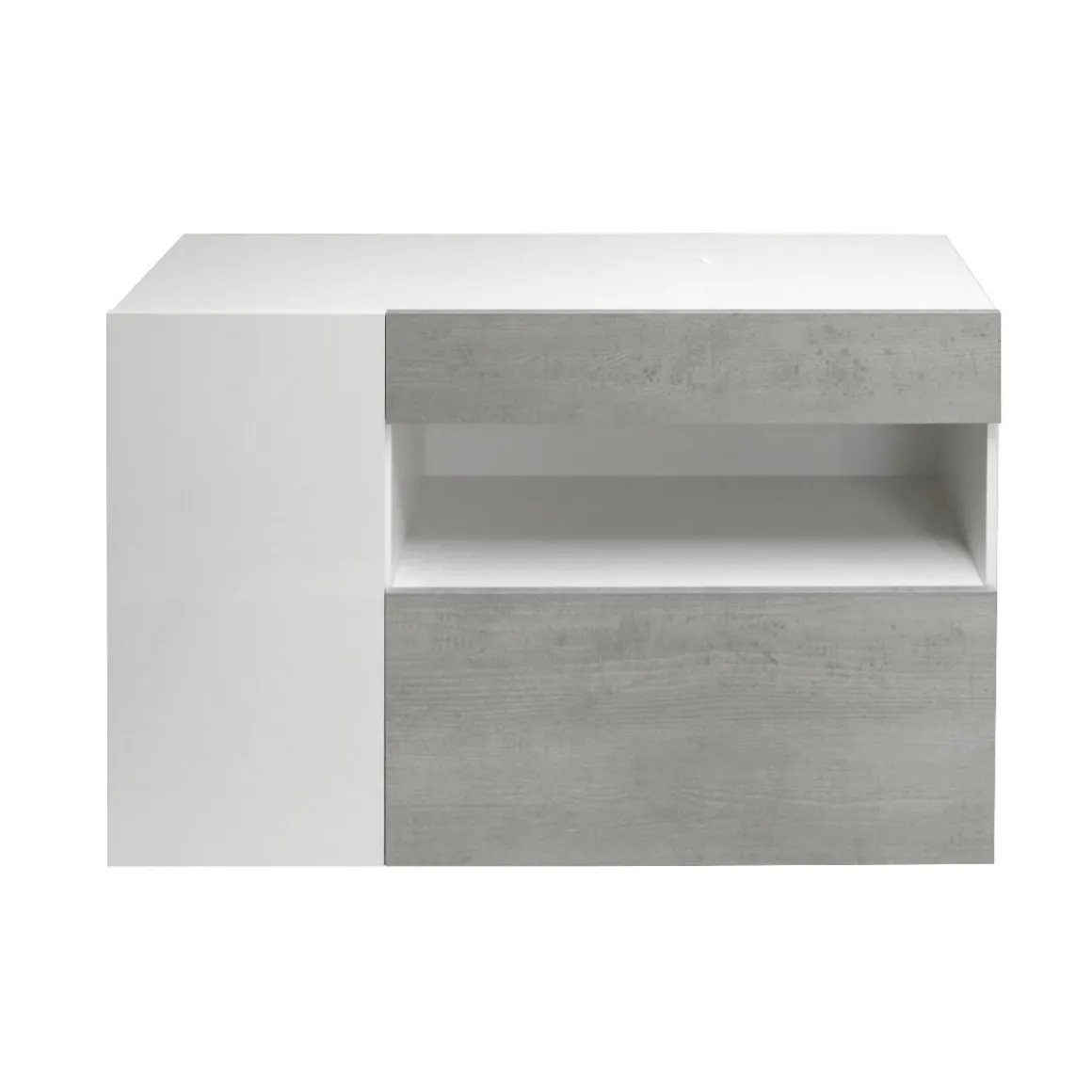 CREDENZA JOHNNY BIANCO E CEMENTO: vendita online CREDENZA JOHNNY BIANCO E CEMENTO in offerta