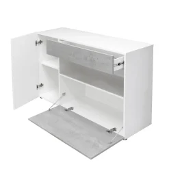 CREDENZA JOHNNY BIANCO E CEMENTO: vendita online CREDENZA JOHNNY BIANCO E CEMENTO in offerta