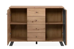 Credenza Medan Artisan Oak E Antracite: Credenza 2 Ante in offeerta