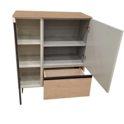 CREDENZA MOD. GIORNO PER GIORNO ROVERE NODATO/CRETA/FANGO in vendita online