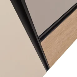 CREDENZA MOD. GIORNO PER GIORNO ROVERE NODATO/CRETA/FANGO in vendita online