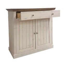 CREDENZA MOD. MONACO WHITE WASHED E GREY: vendita online CREDENZA MOD. MONACO WHITE WASHED E GREY in offerta