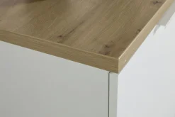 CREDENZA MOD. MUNDI BIANCO LUCIDO E ROVERE ARTISAN in vendita online