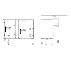 CREDENZA MOD. OSLO BIANCO OPACO E OAK: vendita online CREDENZA MOD. OSLO BIANCO OPACO E OAK in offerta