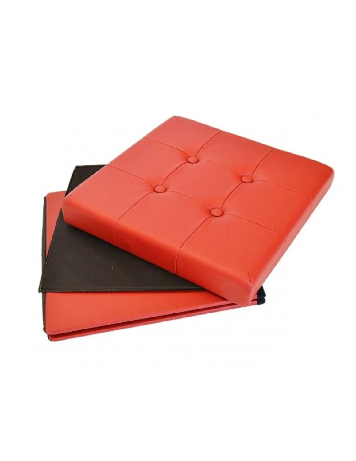 CUBO CONTENITORE PIEGHEVOLE CM 40X40 H. 40 ECOPELLE ROSSO: vendita online CUBO CONTENITORE PIEGHEVOLE CM 40X40 H. 40 ECOPELLE ROSSO in offerta