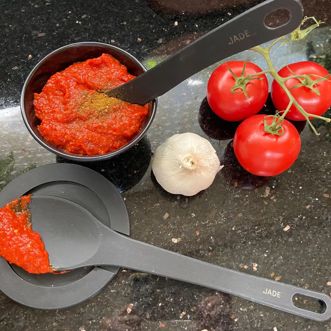 CUCCHIAIO MEDIO GOURMET NERO 29.8X6.2CM