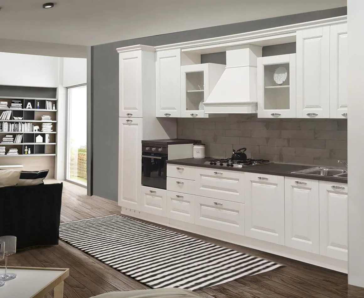 Cucina classica completa in frassino decape: modello Gloria Maxi