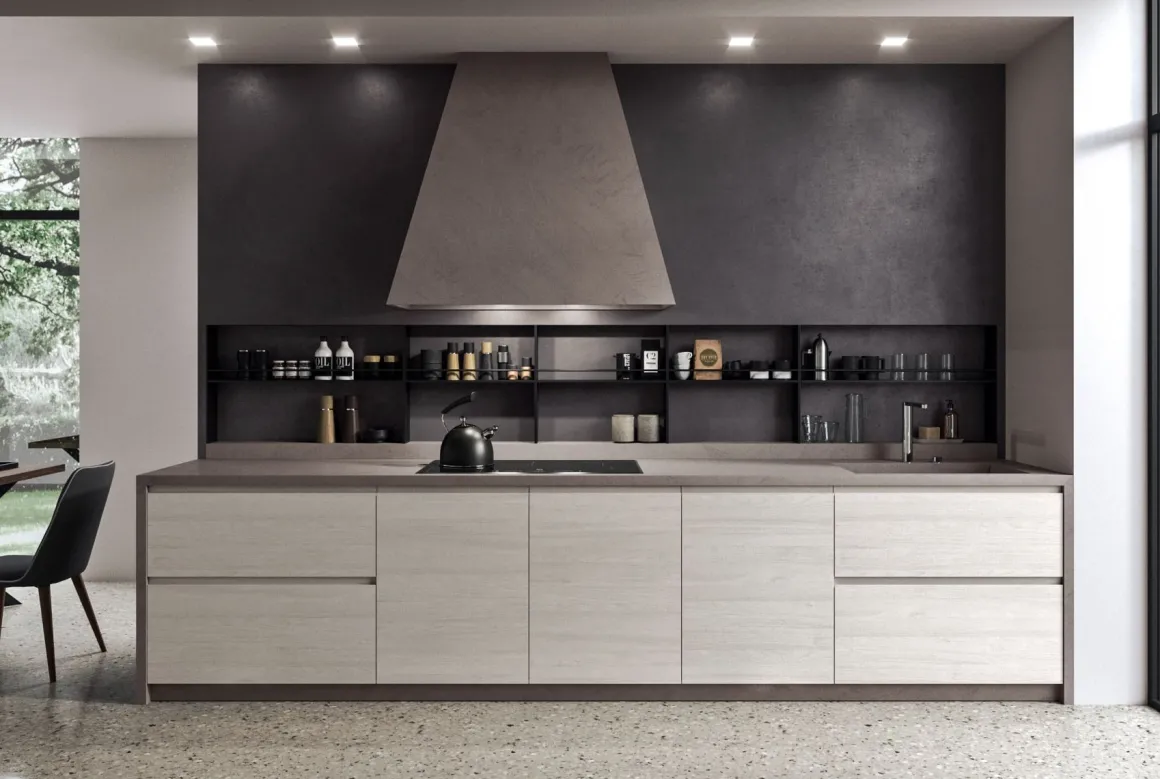 CUCINA COMPLETA BIANCO/GRIGIO