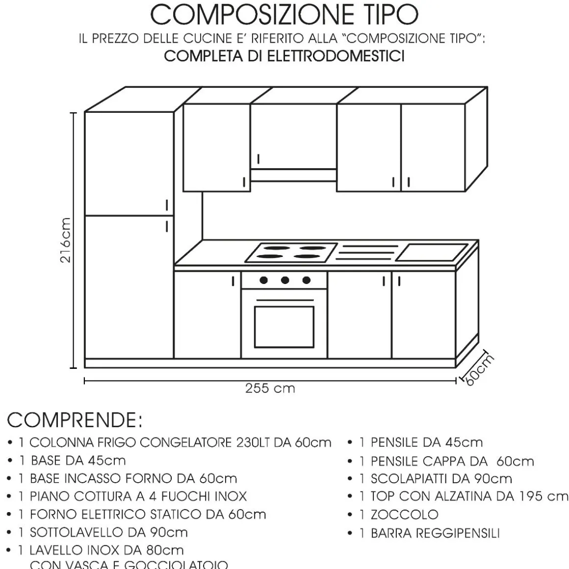 CUCINA COMPLETA GLORIA 1