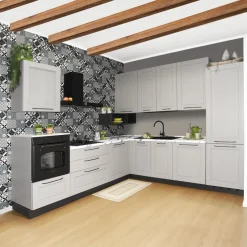 CUCINA COMPLETA GRIGIA/NERA