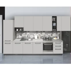 CUCINA COMPLETA GRIGIO PERLA