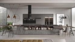 CUCINA COMPLETA GRIGIO/NERO