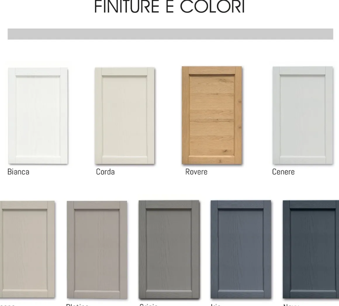 Cucina completa moderna con elettrodomestici inclusi: modello infinity