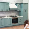 Cucina componibile classica con elettrodomestici: cucina modello decape azzurro