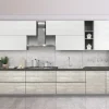 CUCINA COMPONIBILE MOD. FLO EVO NOCE GRIGIO E NOCE BIANCO