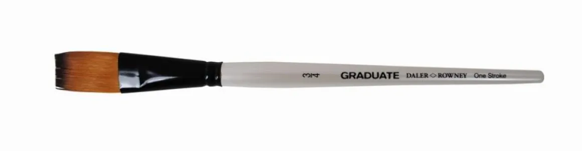 DALER ROWNEY - PENNELLO PIATTO EXTRA LUNGO MANICO CORTO GRADUATE N. 3/4: vendita online DALER ROWNEY - PENNELLO PIATTO EXTRA LUNGO MANICO CORTO GRADUATE N. 3/4 in offerta