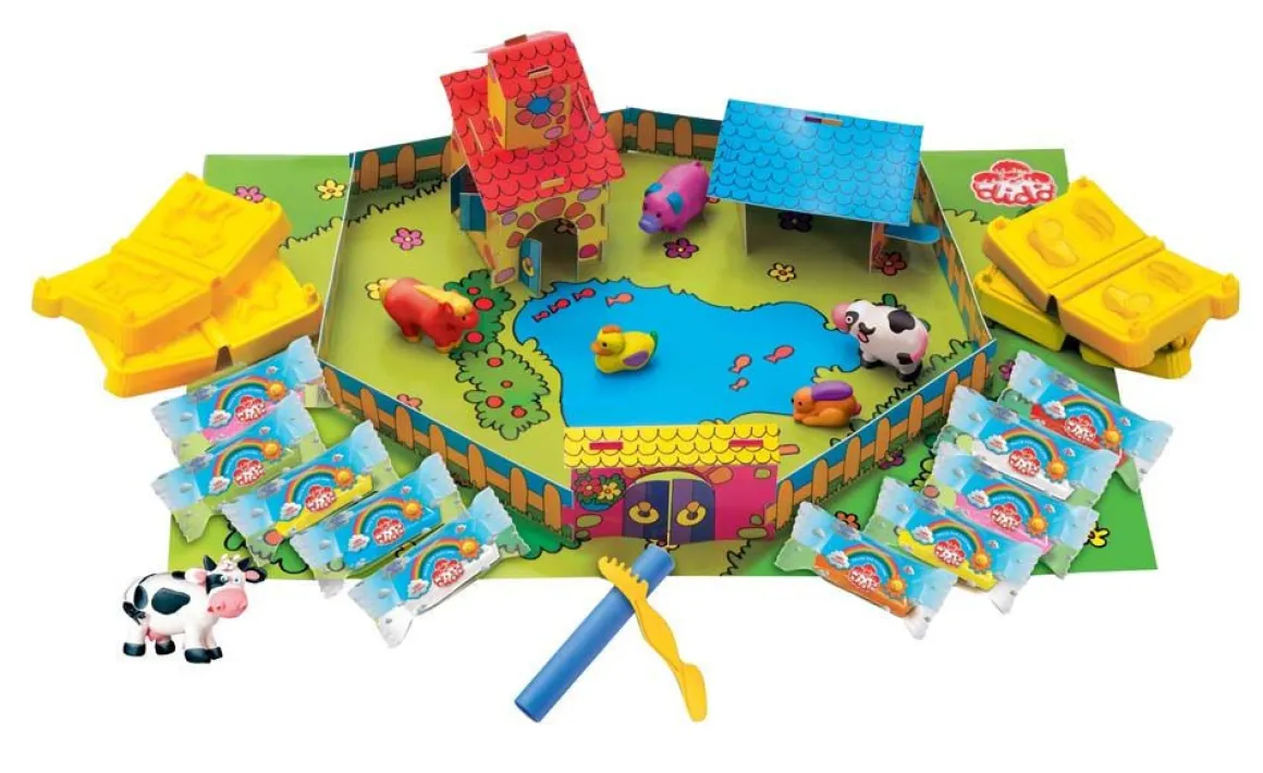 Dido Farm: Dido Formine 3D con Scenario e Tovaglietta