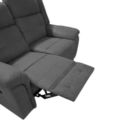 DIVANO 2 POSTI CON RELAX MANUALE IN TESSUTO GRIGIO: vendita online DIVANO 2 POSTI CON RELAX MANUALE IN TESSUTO GRIGIO in offerta