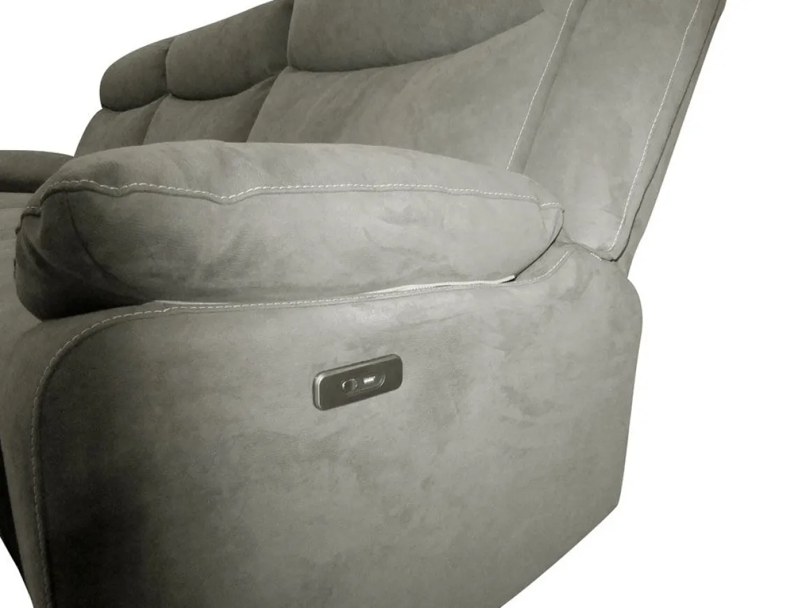 Divano Con Seduta Relax: Divano con Chaise Longue in tessuto Nabuk