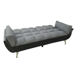 DIVANO LETTO CARLO CM 220 CON APERTURA CLIC CLAC IN TESSUTO GRIGIO: vendita online DIVANO LETTO CARLO CM 220 CON APERTURA CLIC CLAC IN TESSUTO GRIGIO in offerta