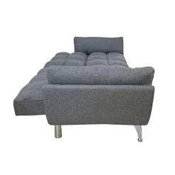 DIVANO LETTO CARLO CM 220 CON APERTURA CLIC CLAC IN TESSUTO GRIGIO: vendita online DIVANO LETTO CARLO CM 220 CON APERTURA CLIC CLAC IN TESSUTO GRIGIO in offerta