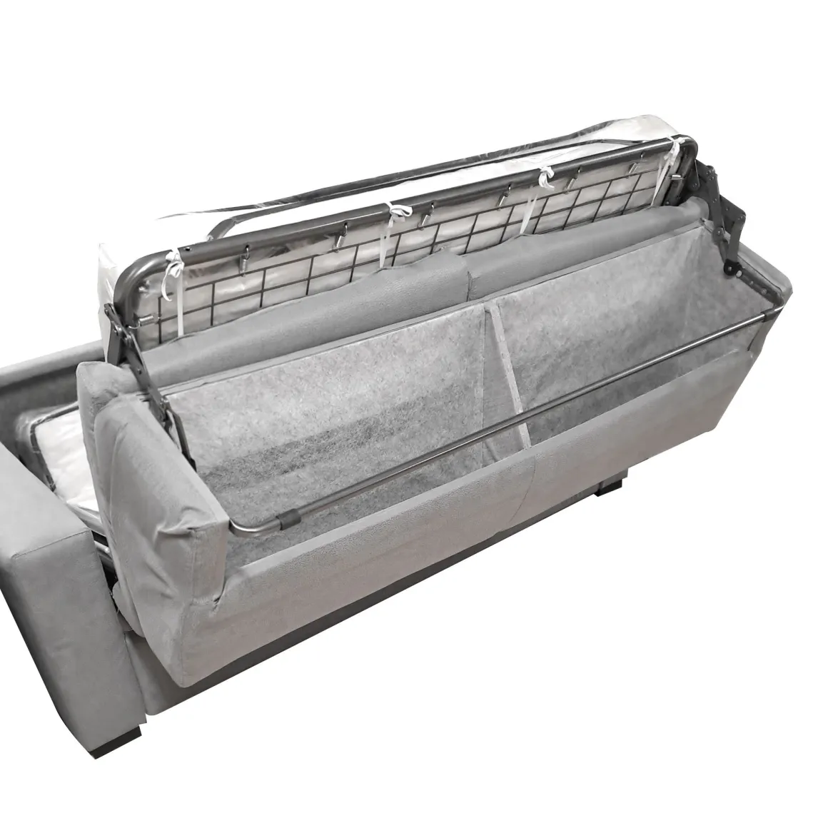 DIVANO LETTO CITY CM 195 CON RETE ELETTROSALDATA IN TESSUTO GRIGIO: vendita online DIVANO LETTO CITY CM 195 CON RETE ELETTROSALDATA IN TESSUTO GRIGIO in offerta