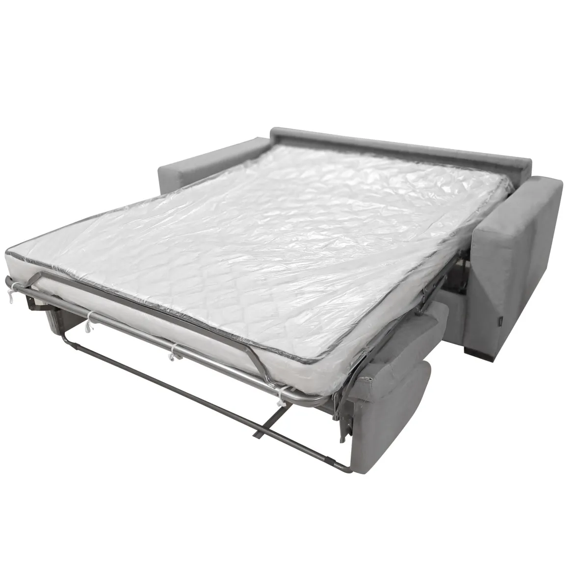 DIVANO LETTO CITY CM 195 CON RETE ELETTROSALDATA IN TESSUTO GRIGIO: vendita online DIVANO LETTO CITY CM 195 CON RETE ELETTROSALDATA IN TESSUTO GRIGIO in offerta