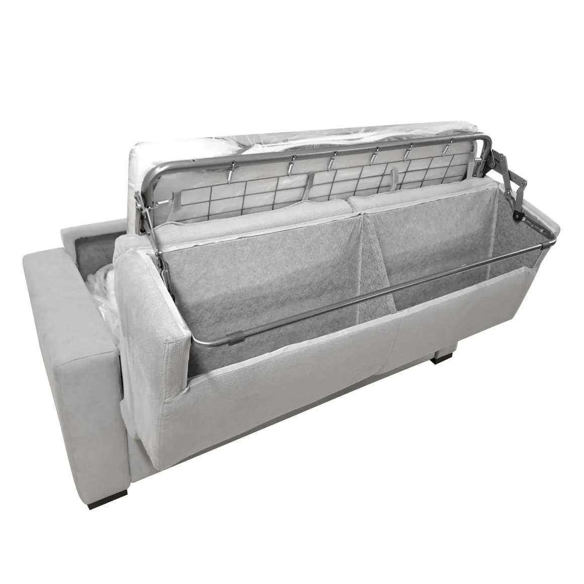 DIVANO LETTO CITY CM 175 CON RETE ELETTROSALDATA IN TESSUTO GRIGIO: vendita online DIVANO LETTO CITY CM 175 CON RETE ELETTROSALDATA IN TESSUTO GRIGIO in offerta