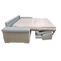 DIVANO LETTO IRIS CM 240 CON RETE ELETTROSALDATA IN TESSUTO ACQUA: vendita online DIVANO LETTO IRIS CM 240 CON RETE ELETTROSALDATA IN TESSUTO ACQUA in offerta