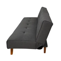 DIVANO LETTO KIKO CON APERTURA CLIC CLAC IN TESSUTO GRIGIO SCURO: vendita online DIVANO LETTO KIKO CON APERTURA CLIC CLAC IN TESSUTO GRIGIO SCURO in offerta