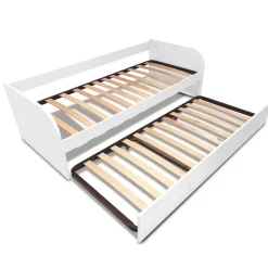 DIVANO LETTO SINGOLO BIANCO FRASSINATO