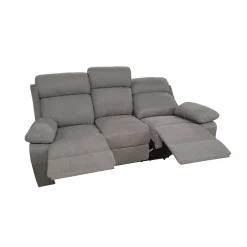 DIVANO 3P KEY CON RELAX MANUALE IN TESSUTO GRIGIO CHIARO: vendita online DIVANO 3P KEY CON RELAX MANUALE IN TESSUTO GRIGIO CHIARO in offerta