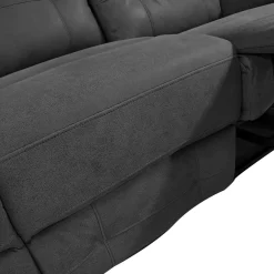 DIVANO 3 POSTI CON RELAX MANUALE IN TESSUTO GRIGIO: vendita online DIVANO 3 POSTI CON RELAX MANUALE IN TESSUTO GRIGIO in offerta