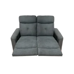 DIVANO 2 POSTI ENEA CON RELAX MANUALE IN TESSUTO GRIGIO SCURO: vendita online DIVANO 2 POSTI ENEA CON RELAX MANUALE IN TESSUTO GRIGIO SCURO in offerta