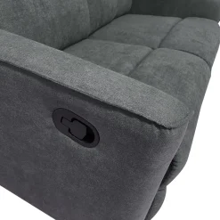 DIVANO 2 POSTI ENEA CON RELAX MANUALE IN TESSUTO GRIGIO SCURO: vendita online DIVANO 2 POSTI ENEA CON RELAX MANUALE IN TESSUTO GRIGIO SCURO in offerta