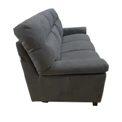 DIVANO 3 POSTI FLAVIA CM 213 CON CARRELLO ESTRAIBILE FLAVIA IN TESSUTO DARK GREY : vendita online DIVANO 3 POSTI FLAVIA CM 213 CON CARRELLO ESTRAIBILE FLAVIA IN TESSUTO DARK GREY in offerta