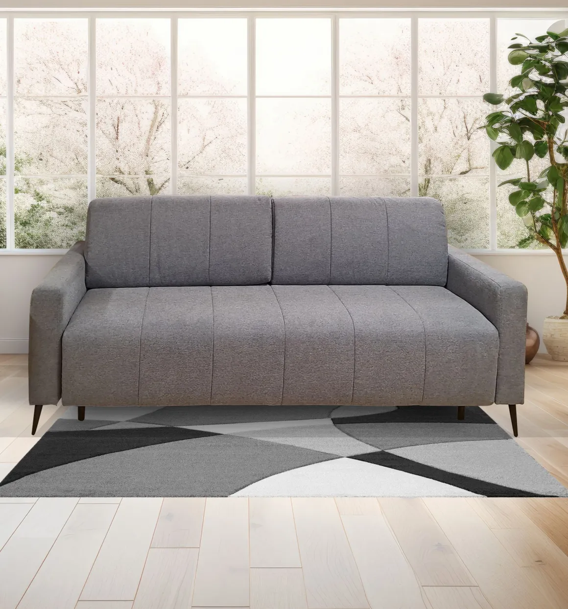 DIVANO 3 POSTI MOD. MURANO CON SEDUTA ESTRAIBILE IN TESSUTO GRIGIO : vendita online DIVANO 3 POSTI MOD. MURANO CON SEDUTA ESTRAIBILE IN TESSUTO GRIGIO in offerta
