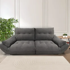 DIVANO 3 POSTI MOD. VIVO BIG FAMILY IN TESSUTO GRIGIO: vendita online DIVANO 3 POSTI MOD. VIVO BIG FAMILY IN TESSUTO GRIGIO in offerta