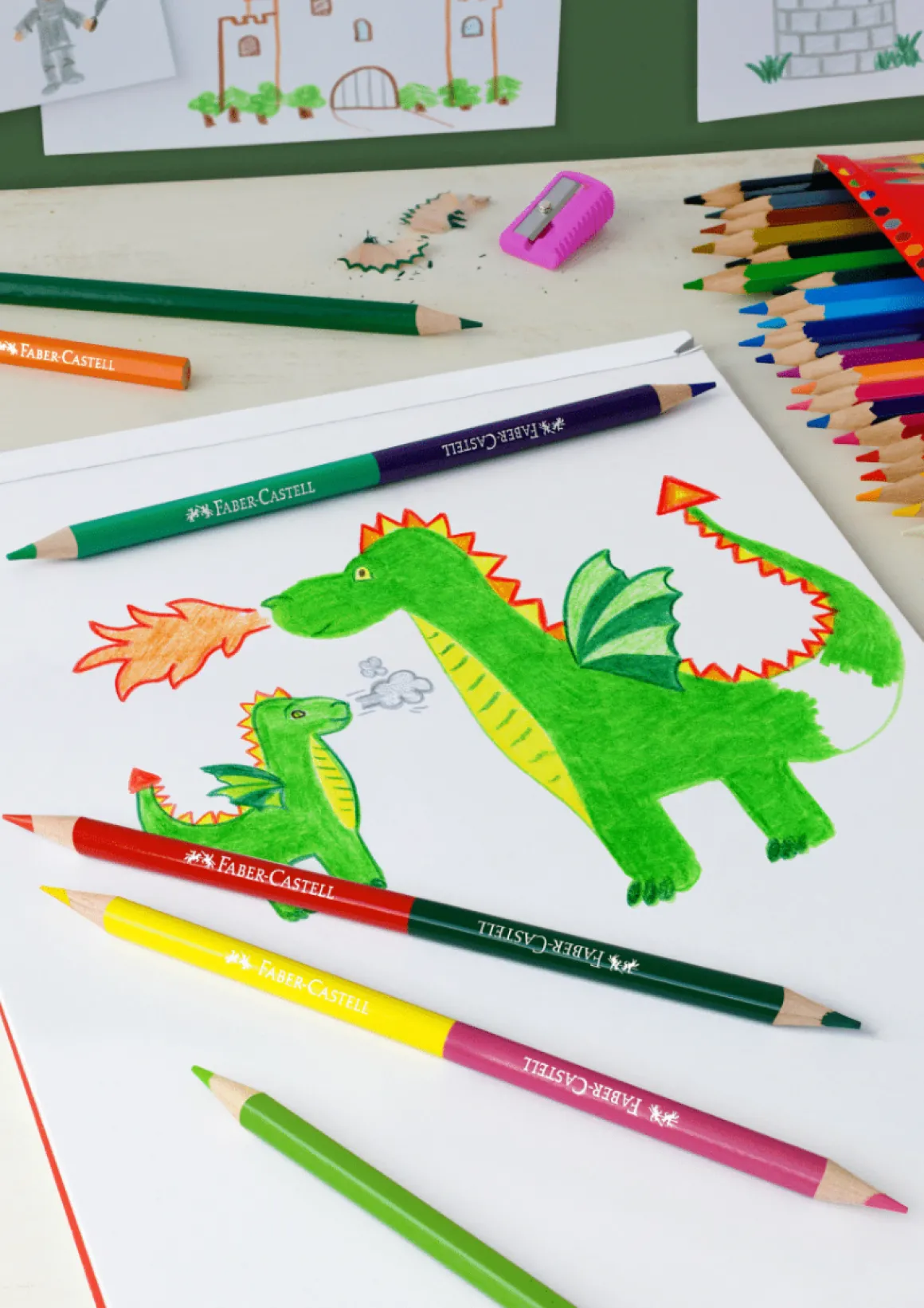 FABER CASTELL - ASTUCCIO 24 + 3 MATITE BICOLORE + TEMPERINO : vendita online FABER CASTELL - ASTUCCIO 24 + 3 MATITE BICOLORE + TEMPERINO in offerta