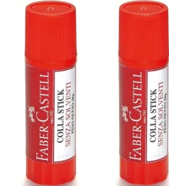 FABER CASTELL - CONFEZIONE 2 TUBETTI COLLA STICK 20GR: vendita online FABER CASTELL - CONFEZIONE 2 TUBETTI COLLA STICK 20GR in offerta