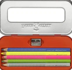FABER CASTELL - JUMBO GRIP 5PZ MATITE COLORATE : vendita online FABER CASTELL - JUMBO GRIP 5PZ MATITE COLORATE in offerta