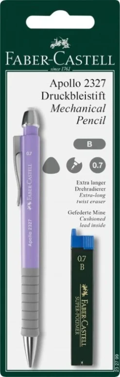 FABER CASTELL - PORTAMINE APOLLO B 0.7MM ASSORTITO CON REFILL: vendita online FABER CASTELL - PORTAMINE APOLLO B 0.7MM ASSORTITO CON REFILL in offerta