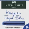 FABER CASTELL - SET 6 CARTUCCE BLU PER STILOGRAFICA: vendita online FABER CASTELL - SET 6 CARTUCCE BLU PER STILOGRAFICA in offerta