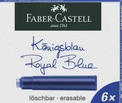 FABER CASTELL - SET 6 CARTUCCE BLU PER STILOGRAFICA: vendita online FABER CASTELL - SET 6 CARTUCCE BLU PER STILOGRAFICA in offerta