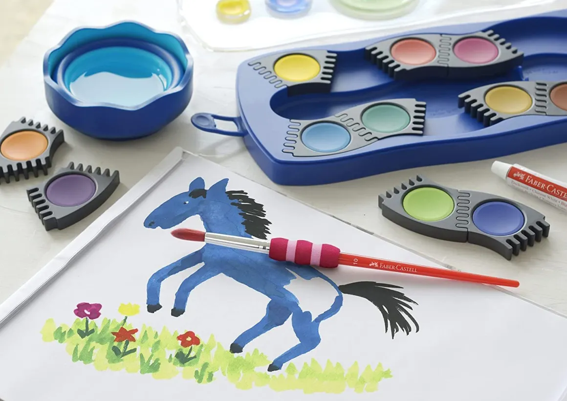 FABER CASTELL - SET 4 PENNELLI SOFT TOUCH: vendita online FABER CASTELL - SET 4 PENNELLI SOFT TOUCH in offerta