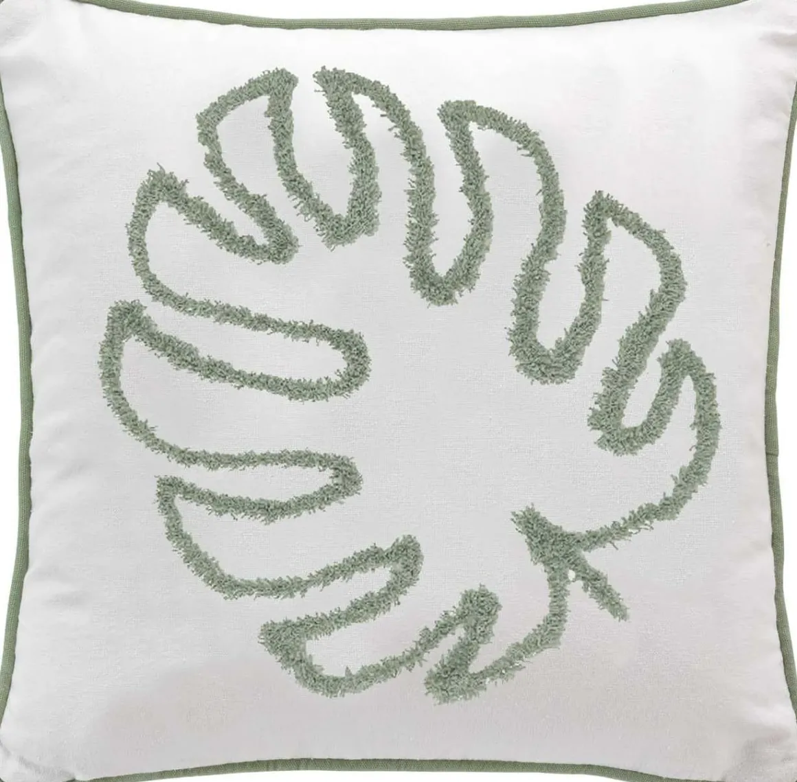 FODERA PER CUSCINO MAHE CM 40X40 BIANCO/VERDE: vendita online FODERA PER CUSCINO MAHE CM 40X40 BIANCO/VERDE in offerta